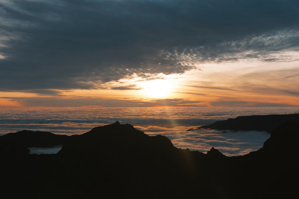 Zonsondergang Pico Ruivo