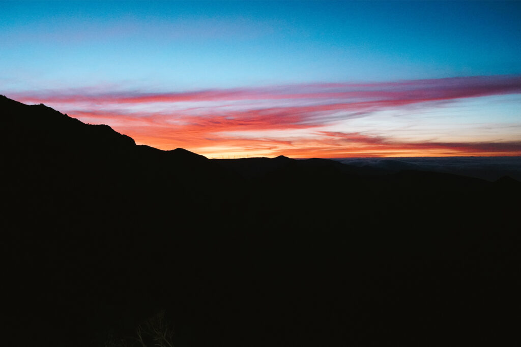 Zonsondergang Pico Ruivo
