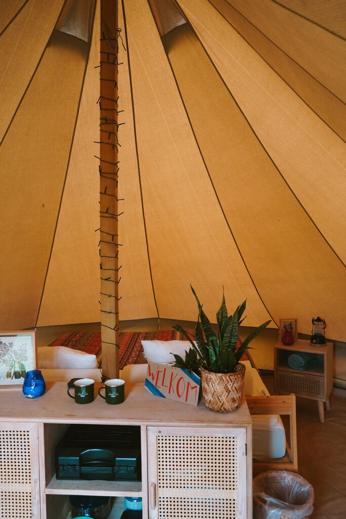tipi tent camping de Veenhoop